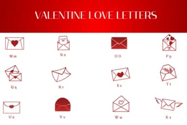 Valentine Love Letters by Heartcraft Atelier — Dingbats Font — thumbnail 3