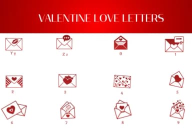 Valentine Love Letters by Heartcraft Atelier — Dingbats Font — thumbnail 4