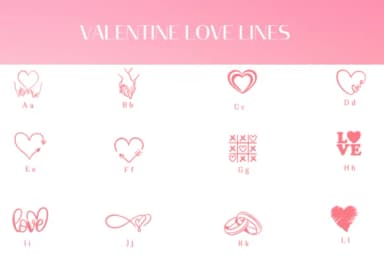 Valentine Love Lines by Heartcraft Atelier — Dingbats Font — thumbnail 2
