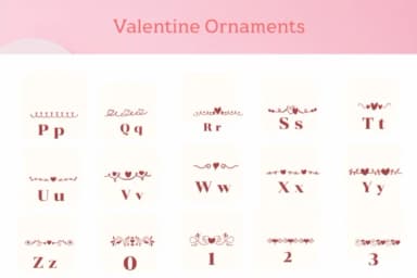 Valentine Ornaments by Apiwat Type — Dingbats Font — thumbnail 3