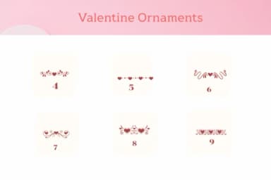 Valentine Ornaments by Apiwat Type — Dingbats Font — thumbnail 4