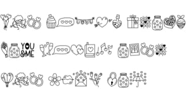 Valentine Parade by IngingDigitalArt — Dingbats Font — thumbnail 7