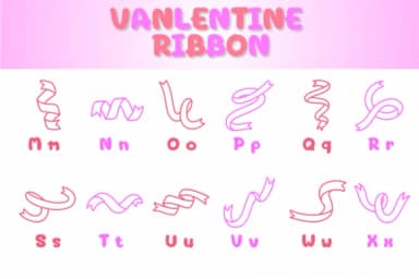 Valentine Ribbon by Chonada — Dingbats Font — thumbnail 3
