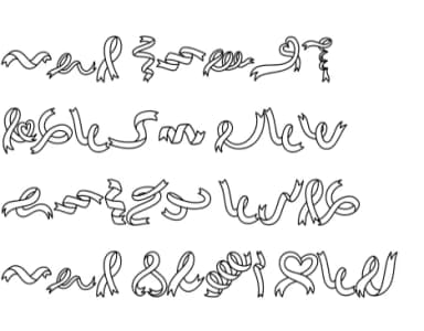 Valentine Ribbon by Chonada — Dingbats Font — thumbnail 8