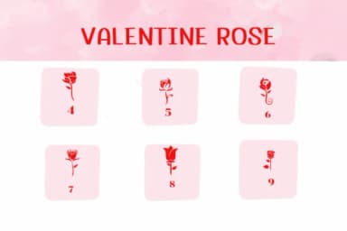 Valentine Rose by Ketsarin — Dingbats Font — thumbnail 4