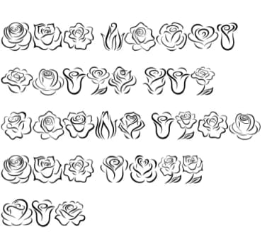 Valentine Rose by Chonada — Dingbats Font — thumbnail 8