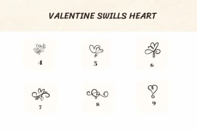 Valentine Swills Heart by Ketsarin — Dingbats Font — thumbnail 4