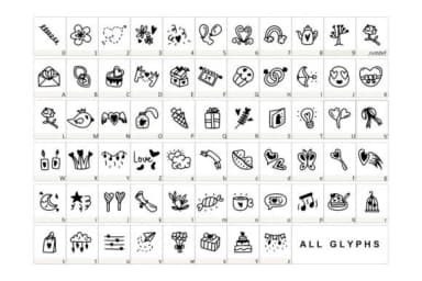 Valentine's by YandiDesigns — Dingbats Font — thumbnail 2