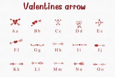 Valentines Arrow by Nongyao — Dingbats Font — thumbnail 2