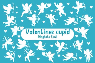 Valentines Cupid by Nongyao — Dingbats Font — thumbnail 1