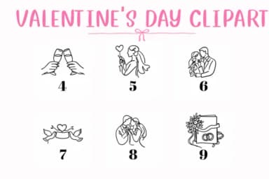 Valentine's Day Clipart by CHANOK — Dingbats Font — thumbnail 4
