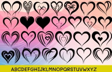 Valentines Heart by MOMAT THIRTYONE — Dingbats Font — thumbnail 2