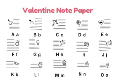 Valentine's Note Paper by Nun Sukhwan — Dingbats Font — thumbnail 5