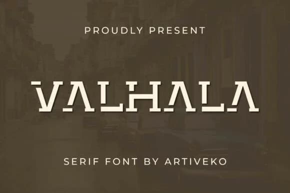 Valhala by Artiveko — Slab Serif Font