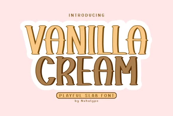 Vanilla Cream by Nuhatype — Slab Serif Font