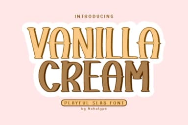 Vanilla Cream by Nuhatype — Slab Serif Font — thumbnail 1