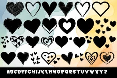 Variety Heart by MOMAT THIRTYONE — Dingbats Font — thumbnail 2