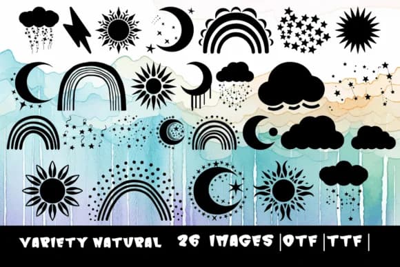 Variety Natural by MOMAT THIRTYONE — Dingbats Font