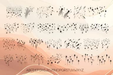 Variety Shooting Stars by MOMAT THIRTYONE — Dingbats Font — thumbnail 2