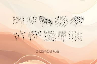 Variety Shooting Stars by MOMAT THIRTYONE — Dingbats Font — thumbnail 4