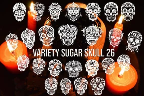 Variety Sugar Skull by MOMAT THIRTYONE — Dingbats Font