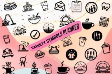 Variety Symbols Planner by MOMAT THIRTYONE — Dingbats Font — thumbnail 1