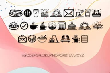 Variety Symbols Planner by MOMAT THIRTYONE — Dingbats Font — thumbnail 2