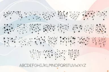 Various Falling Stars by MOMAT THIRTYONE — Dingbats Font — thumbnail 2
