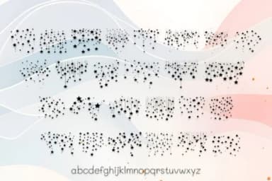 Various Falling Stars by MOMAT THIRTYONE — Dingbats Font — thumbnail 3