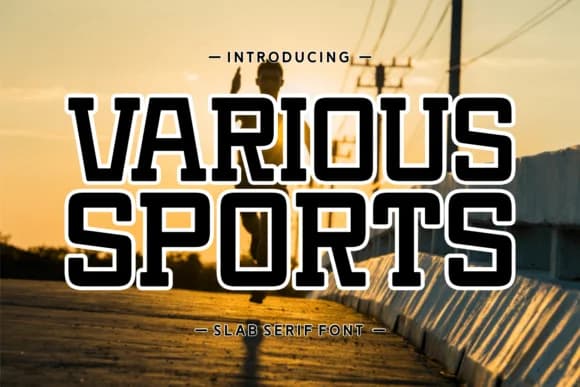 Various Sports by Creative Fabrica Fonts — Slab Serif Font