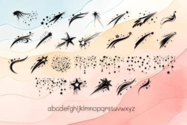 Various Stars by MOMAT THIRTYONE — Dingbats Font — thumbnail 3