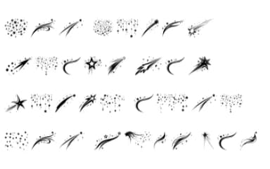 Various Stars by MOMAT THIRTYONE — Dingbats Font — thumbnail 6