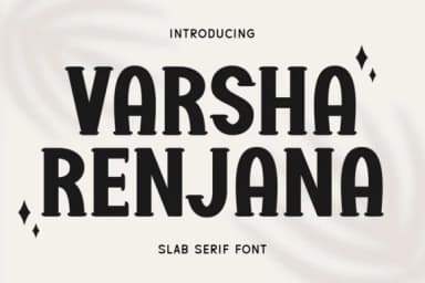 Varsha Renjana by Damai (7NTypes) — Slab Serif Font — thumbnail 1