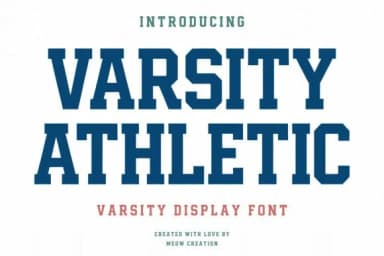 Varsity Athletic by Meow Creation — Slab Serif Font — thumbnail 1
