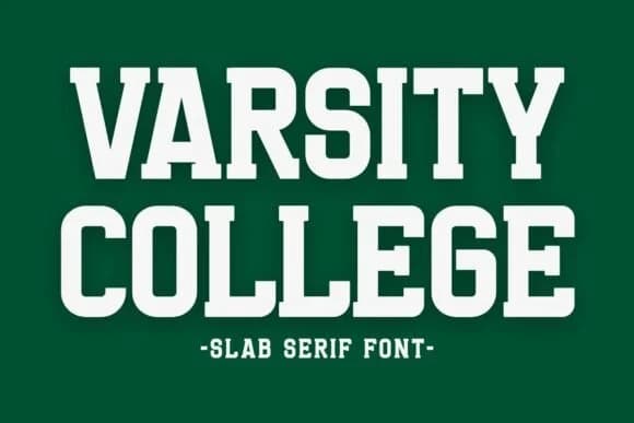 Varsity College by Minimalist Eyes — Slab Serif Font