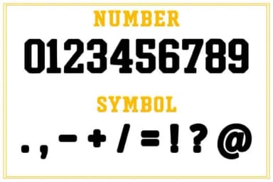 Varsity College Sport Army by Quirkify — Slab Serif Font — thumbnail 3