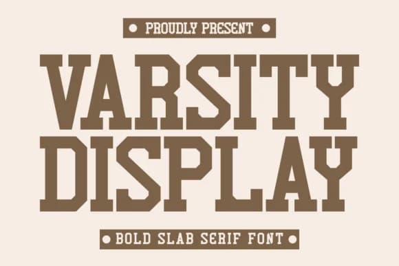 Varsity Display by Pian45 — Slab Serif Font