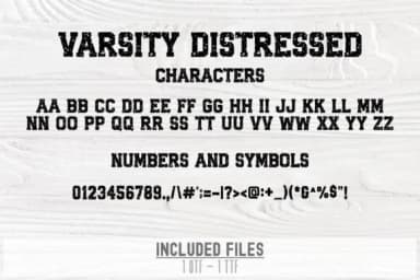 Varsity Distressed by TonisArtStudio — Slab Serif Font — thumbnail 5