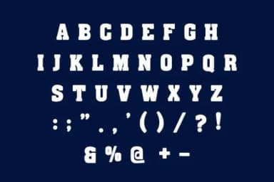 Varsity School by Infinity art Studio — Slab Serif Font — thumbnail 7