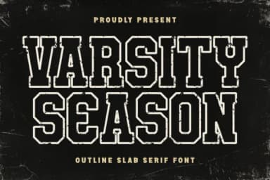 Varsity Season by Pian45 — Slab Serif Font — thumbnail 1