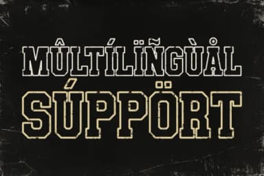 Varsity Season by Pian45 — Slab Serif Font — thumbnail 8