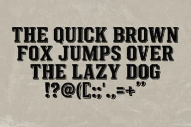 Varsity Shadow by basyar — Slab Serif Font — thumbnail 3