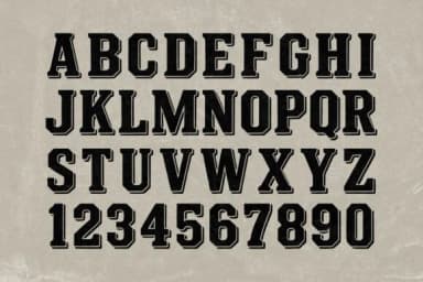 Varsity Shadow by basyar — Slab Serif Font — thumbnail 4