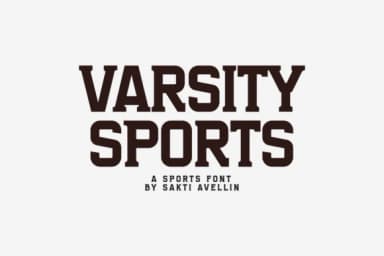 Varsity Sports by Sakti Avellin — Slab Serif Font — thumbnail 1