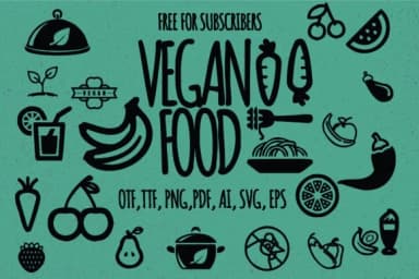 Vegan by Minimalistartstudio — Dingbats Font — thumbnail 1