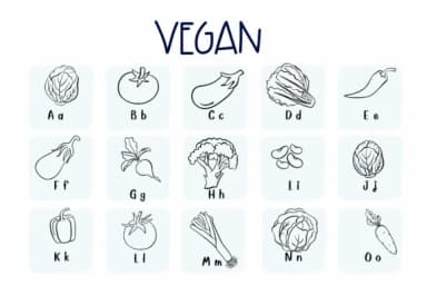 Vegan by Sirinart — Dingbats Font — thumbnail 2