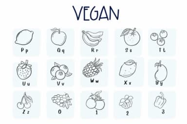 Vegan by Sirinart — Dingbats Font — thumbnail 3