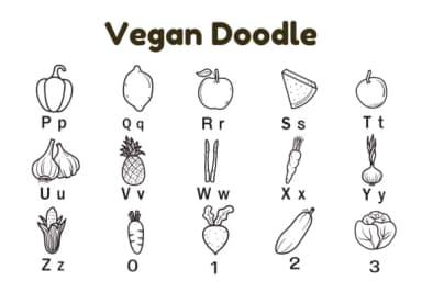 Vegan by Nun Sukhwan — Dingbats Font — thumbnail 3