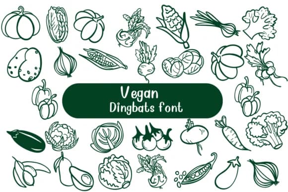Vegan by Nongyao — Dingbats Font