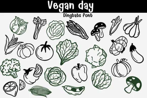 Vegan Day by Sontaya — Dingbats Font